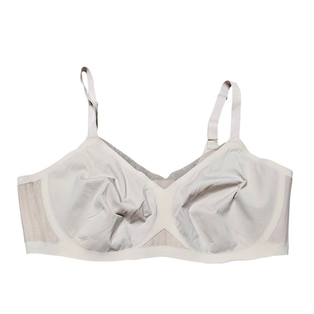 Honeylove crossover bra wireless comfort Women's size 1x white padded